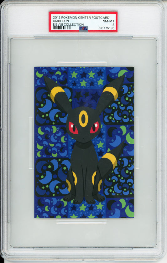 Umbreon - 2012 Pokemon Center Postcard - Eievui Collection - Japanese - PSA8