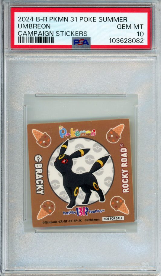 Umbreon - 2024 Baskin Robbins Campaign Stickers - Japanese - PSA10
