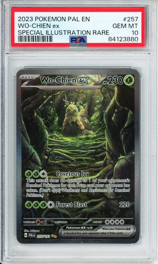 Wo-Chien ex (Special Illustration Rare) - 2023 Paldea Evolved - #257/193 - PSA10